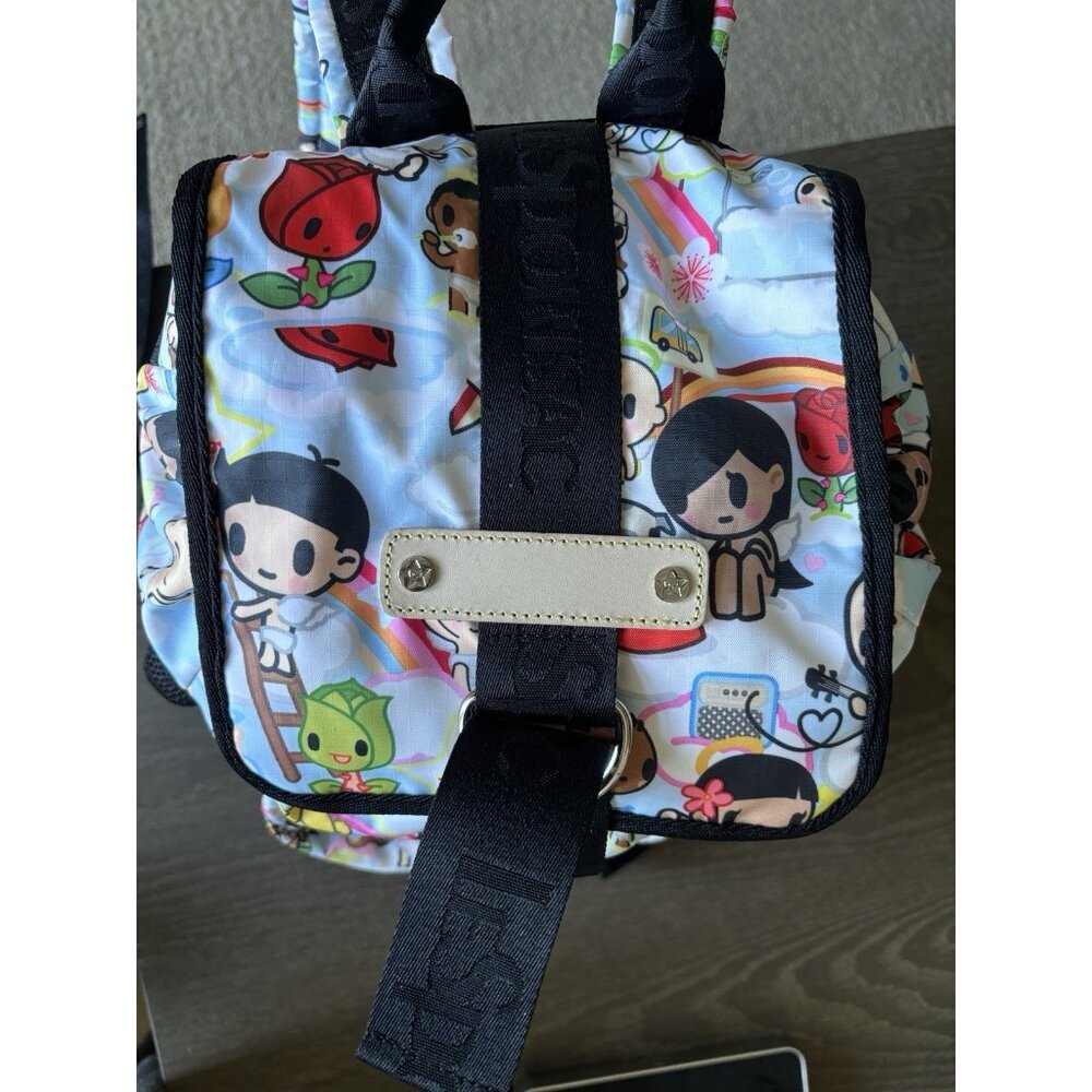 Lesportsac Tokidoki Collaboration Rucksack Backpack W Charm - Picture 10 of 16